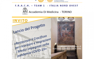 Raccolta fondi “Restaurare un antico crocifisso per ricordare i medici vittima del COVID”
